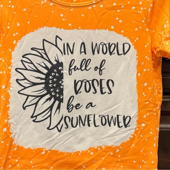 Orange Graphic Kids T-Shirt 4T - Picture 2 of 4